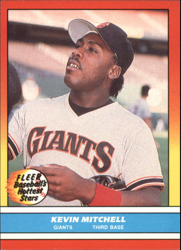 1988 Fleer Hottest Stars Baseball Cards        027      Kevin Mitchell